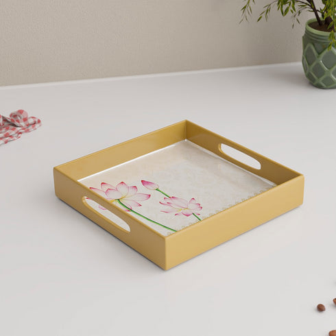 Lotus Multipurpose Wooden Serving Tray